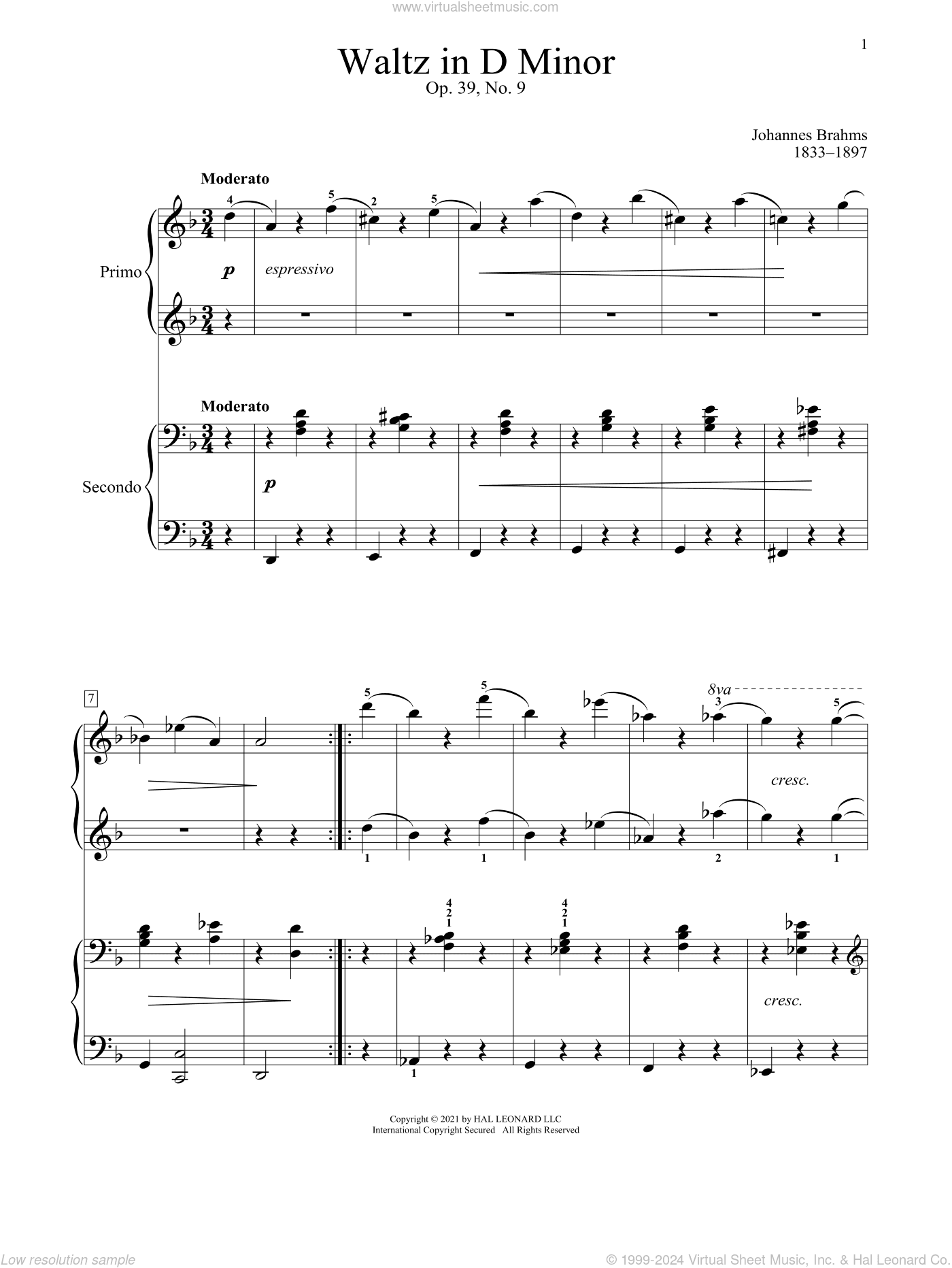 Waltz In D Minor, Op. 39, No. 9