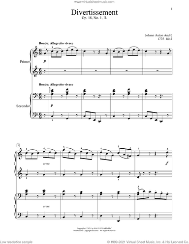 Divertissement, Op. 18, No. 1 (II. Rondo)