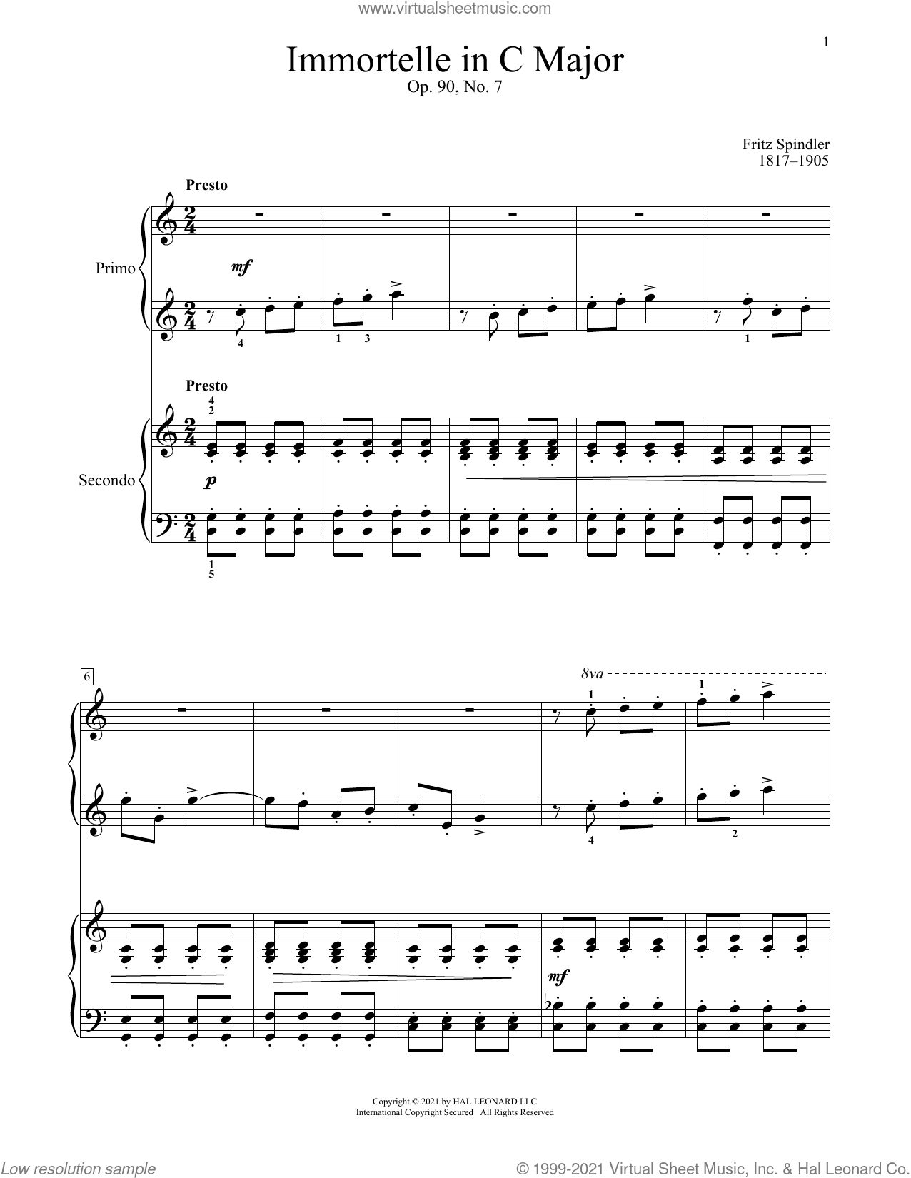 Immortelle, Op. 90, No. 7