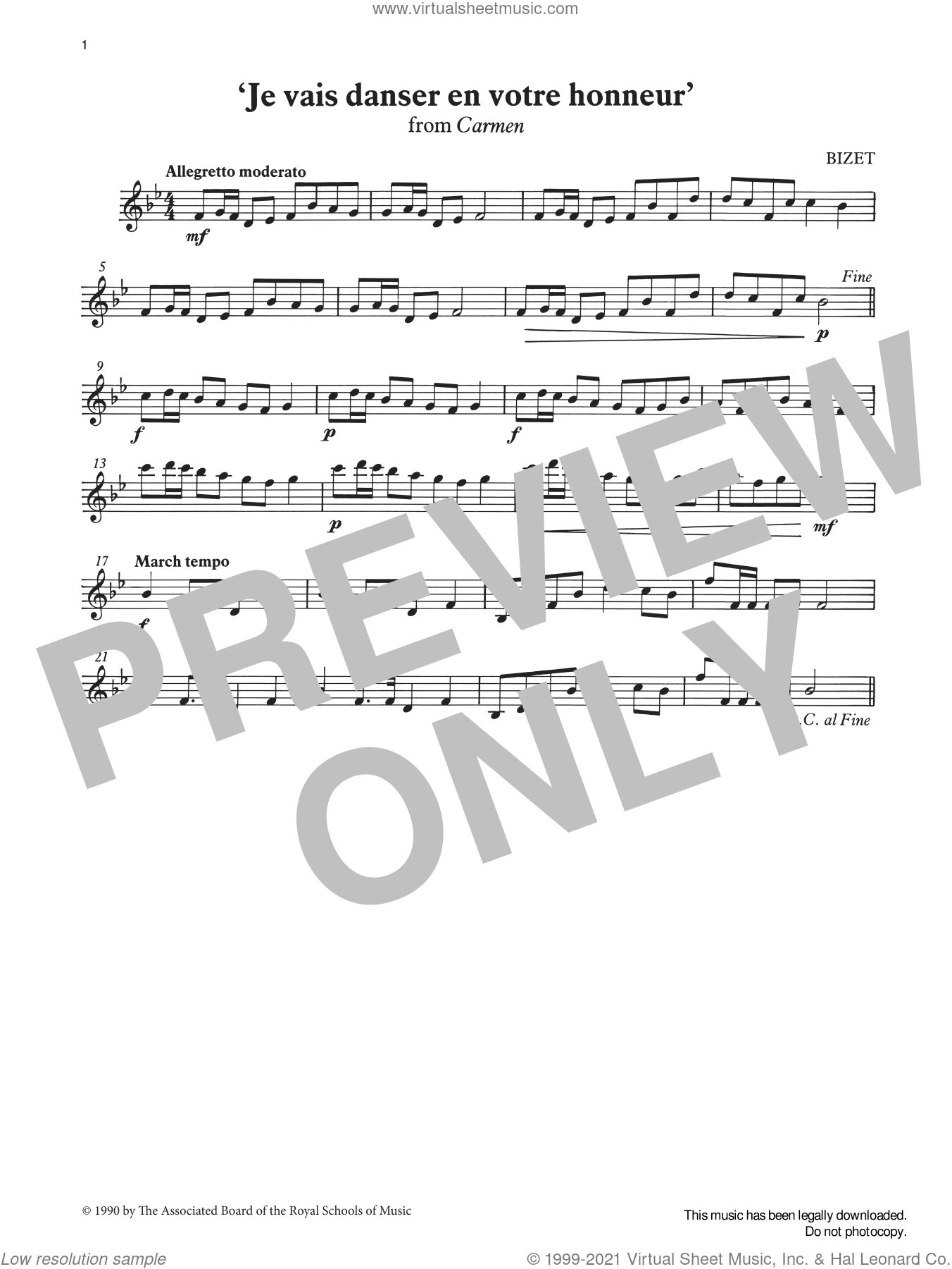 Je vais danser en votre honneur from Graded Music for Tuned Percussion, Book I