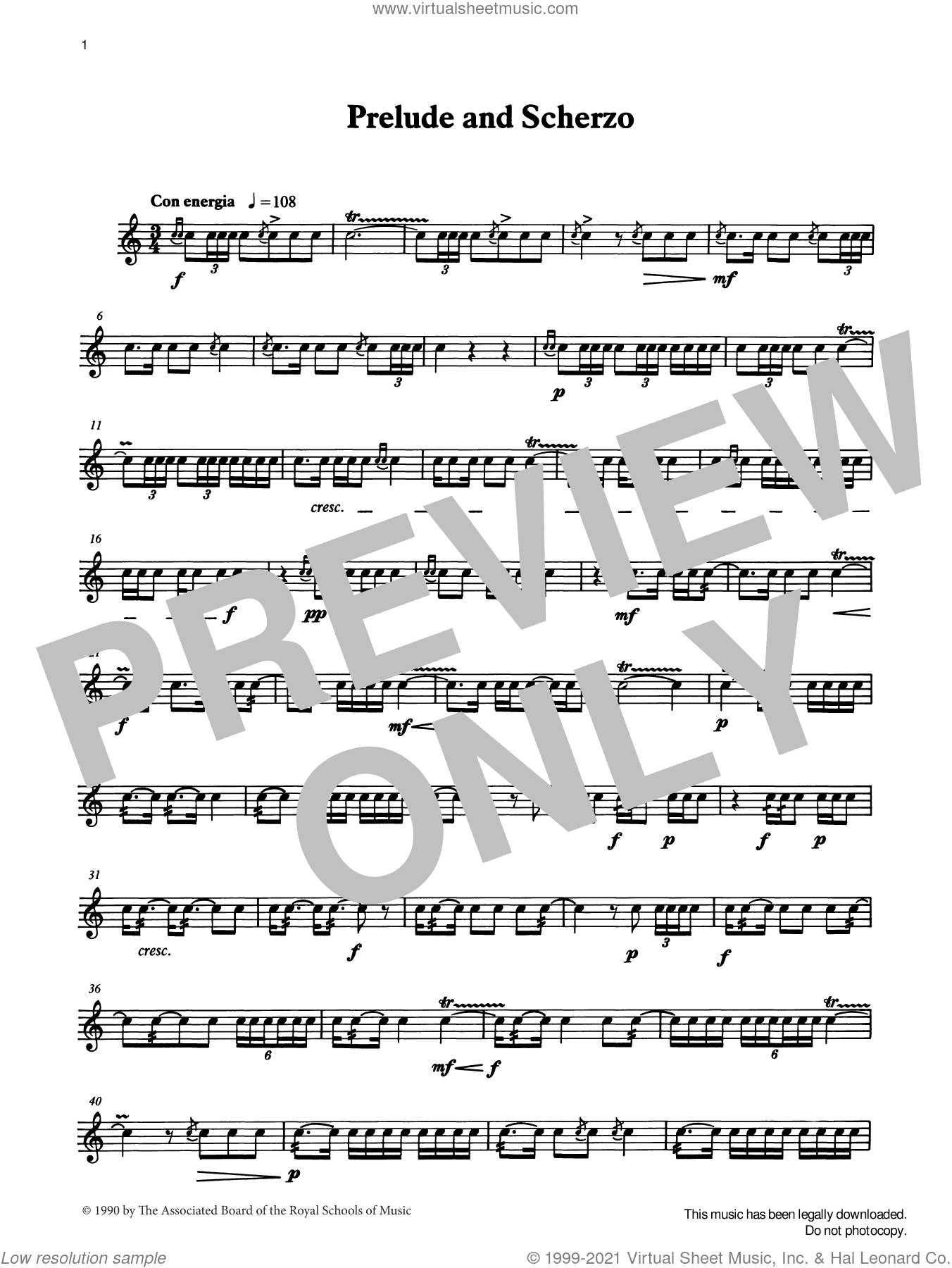 Prelude and Scherzo from Graded Music for Snare Drum, Book IV