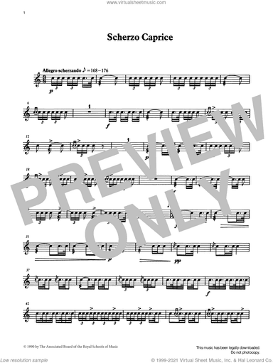 Scherzo Caprice from Graded Music for Snare Drum, Book IV