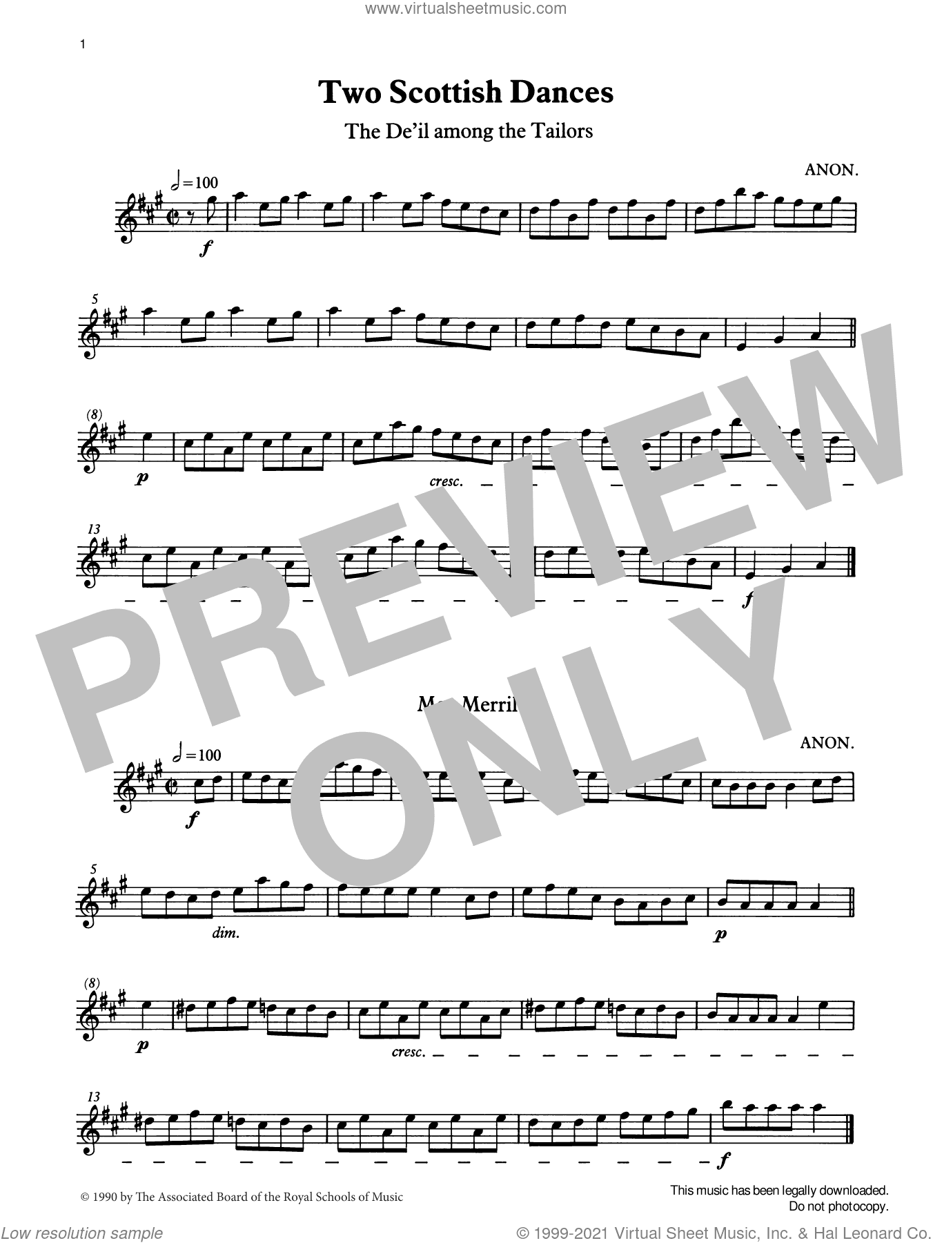 Two Scottish Dances from Graded Music for Tuned Percussion, Book III