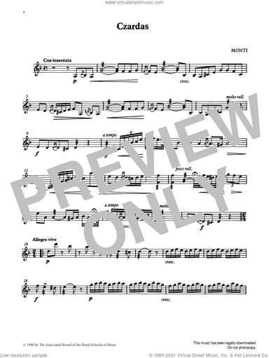 Czardas from Graded Music for Tuned Percussion, Book IV