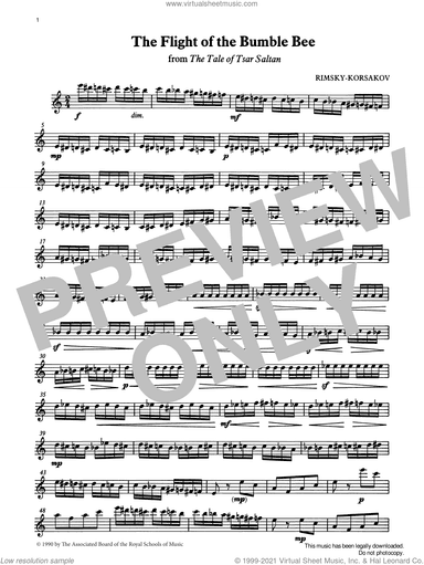 The Flight of the Bumble Bee from Graded Music for Tuned Percussion, Book IV