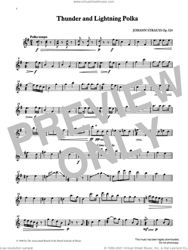Thunder and Lightning Polka from Graded Music for Tuned Percussion, Book IV