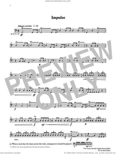 Impulse from Graded Music for Timpani, Book IV