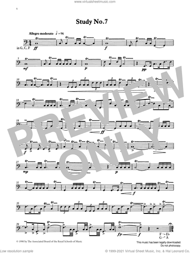 Study No.7 from Graded Music for Timpani, Book IV