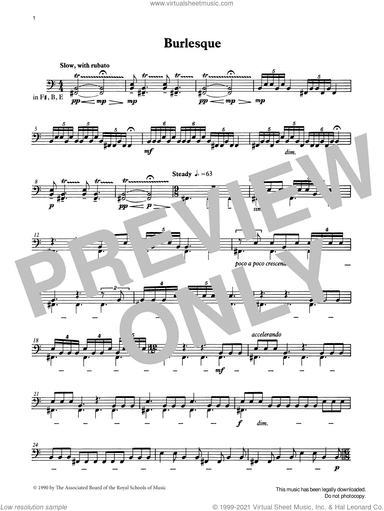 Burlesque from Graded Music for Timpani, Book IV