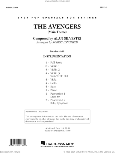 The Avengers (Main Theme) (arr. Robert Longfield)