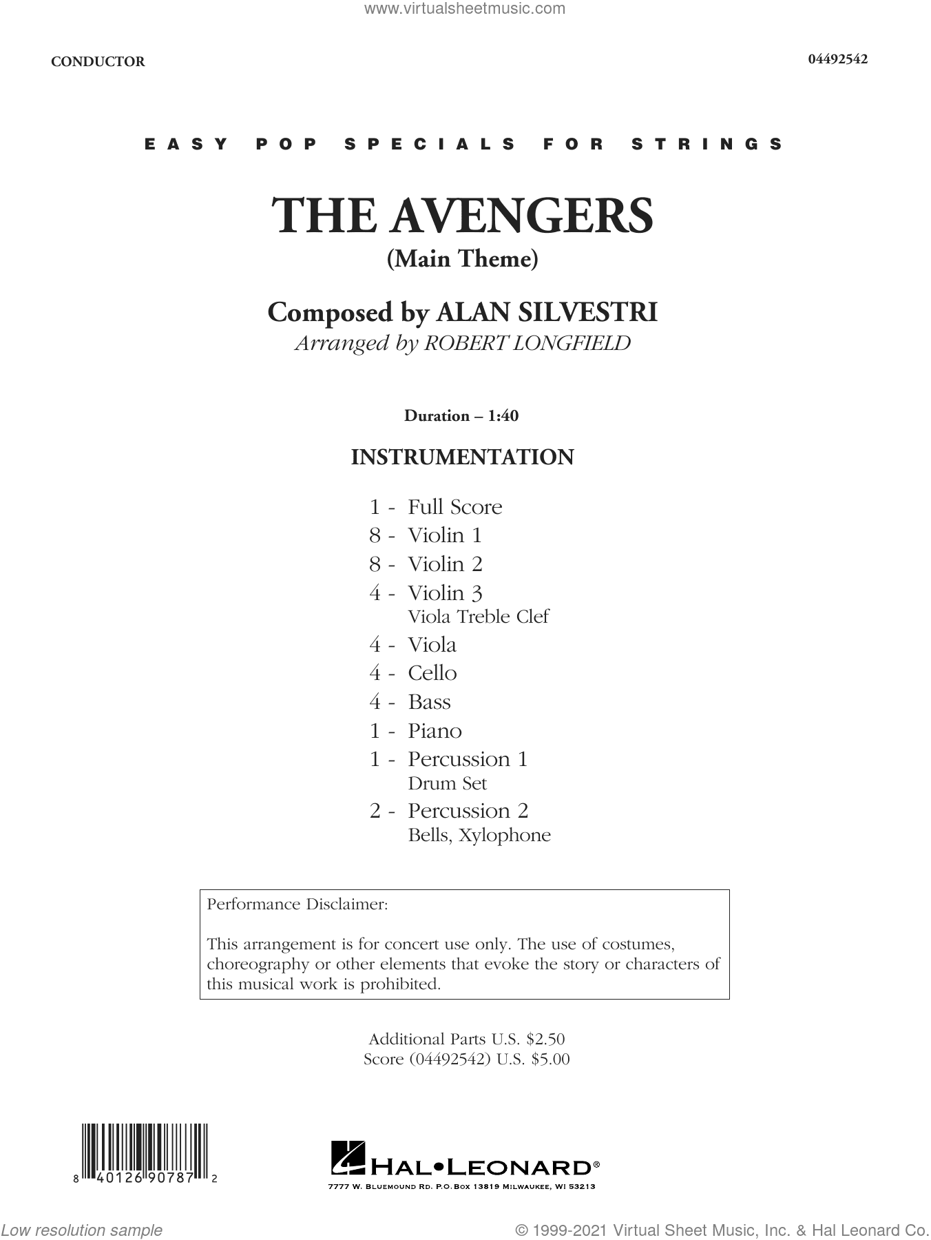 The Avengers (Main Theme) (arr. Robert Longfield)