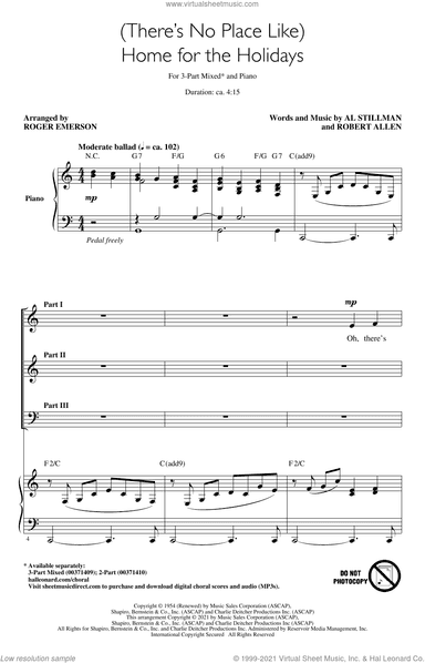 (There's No Place Like) Home For The Holidays (arr. Roger Emerson)