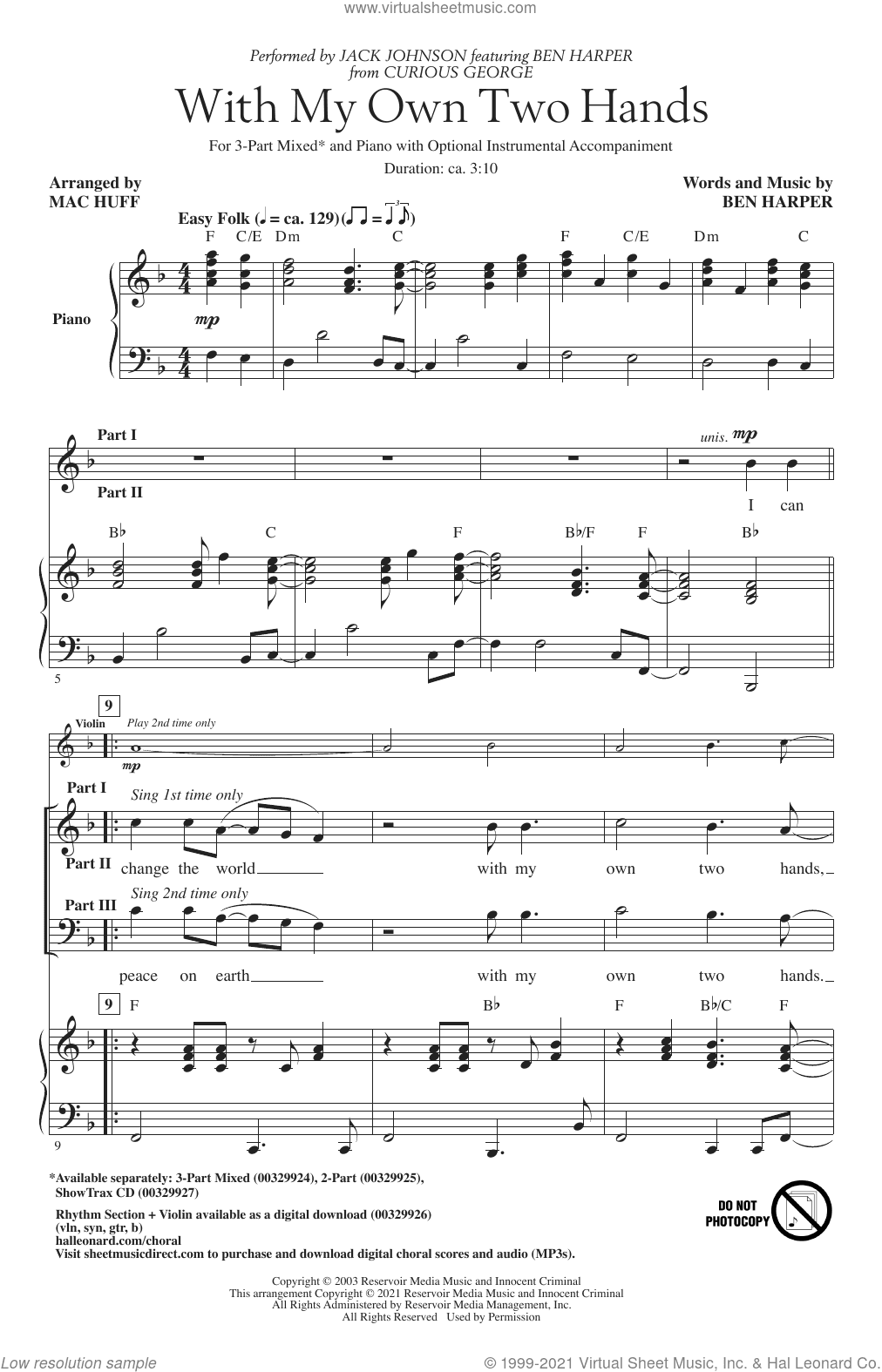 With My Own Two Hands (from Curious George) (arr. Mac Huff)