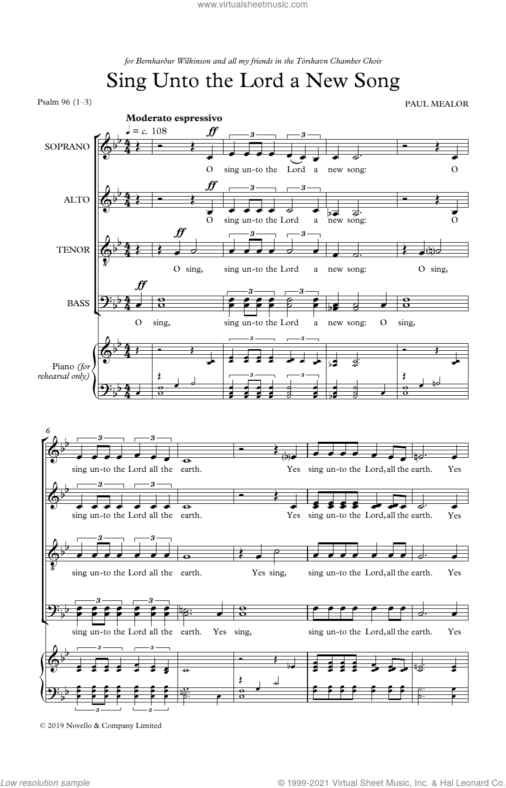 Sing Unto The Lord A New Song