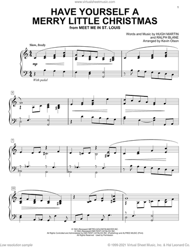 Have Yourself A Merry Little Christmas (arr. Kevin Olson)