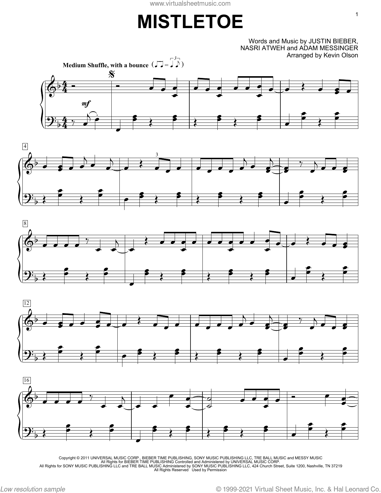 Mistletoe (arr. Kevin Olson)