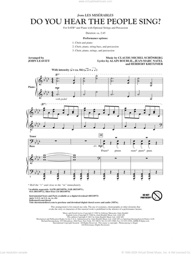 Do You Hear The People Sing? (from Les Miserables) (arr. John Leavitt)