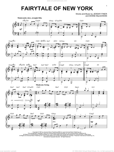 Fairytale Of New York [Jazz version] (arr. Brent Edstrom)