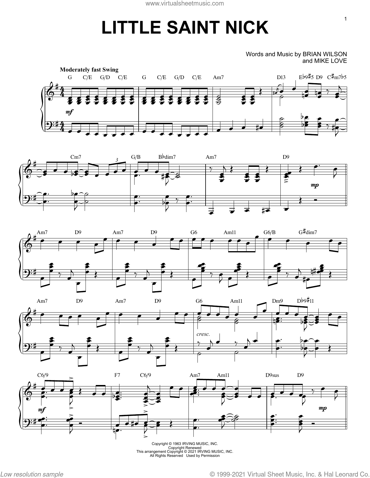 Little Saint Nick [Jazz version] (arr. Brent Edstrom)