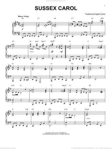 Sussex Carol [Jazz version] (arr. Brent Edstrom)
