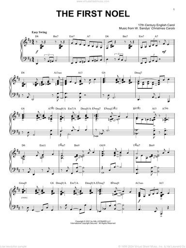 The First Noel [Jazz version] (arr. Brent Edstrom)