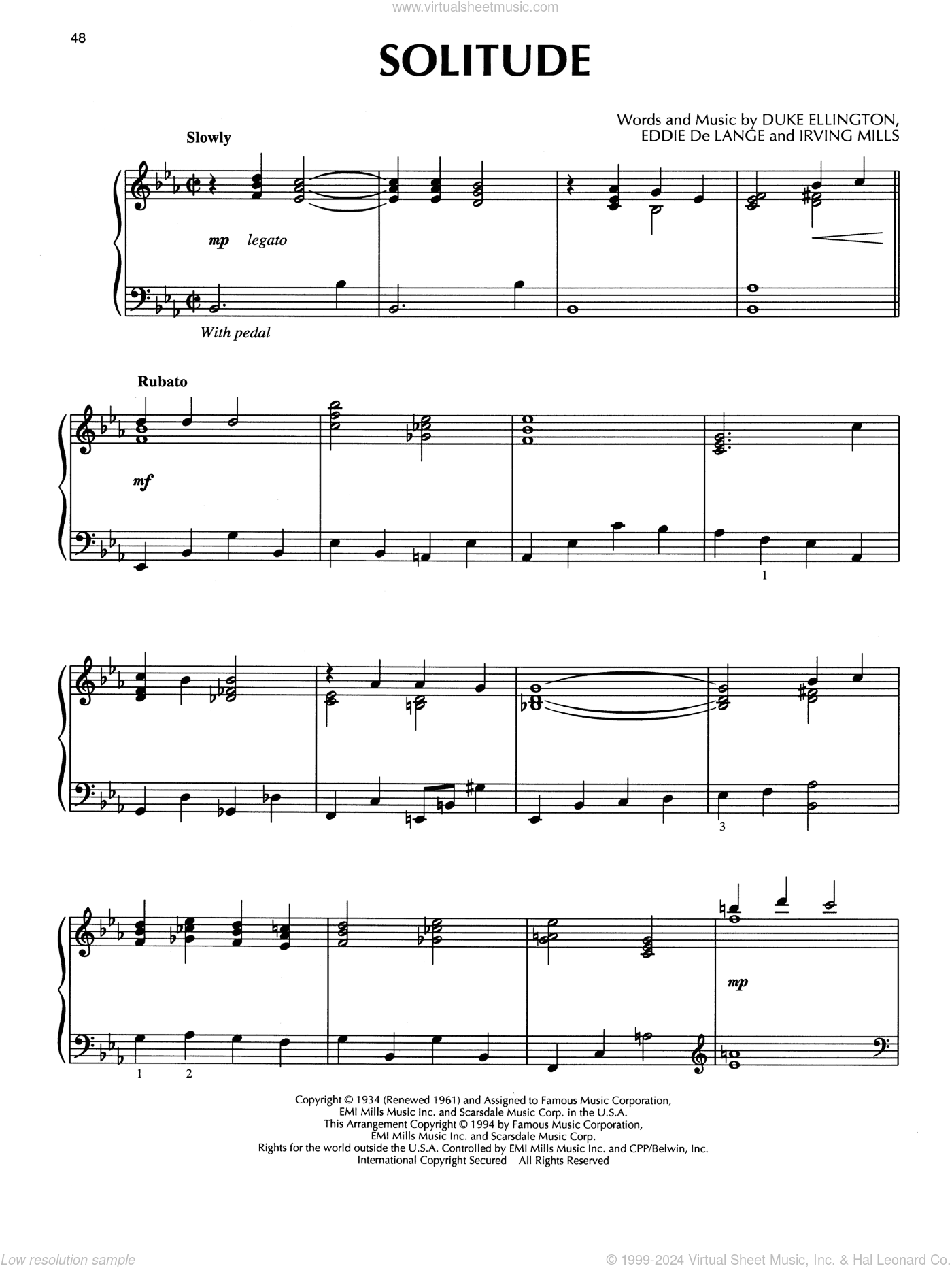 Solitude (arr. Bill Boyd)