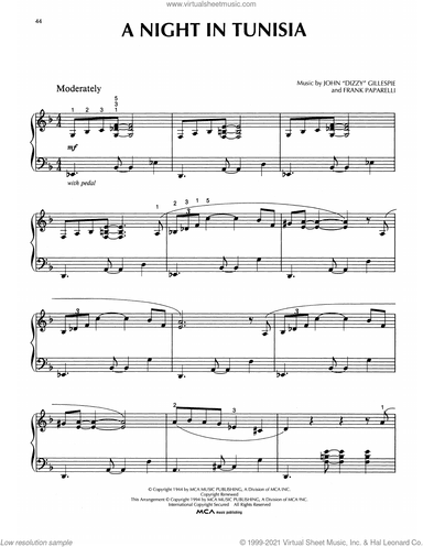 A Night In Tunisia (arr. Bill Boyd)