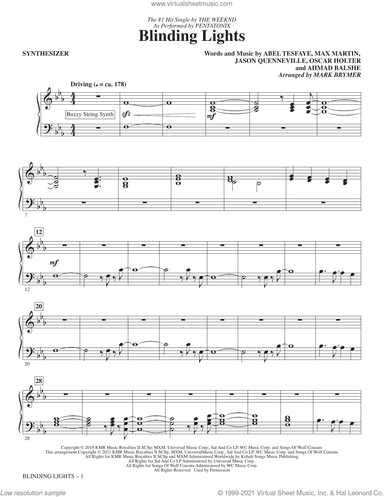Blinding Lights (arr. Mark Brymer) (complete set of parts)