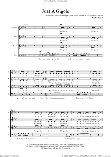 Just A Gigolo (arr. Sam Burns)