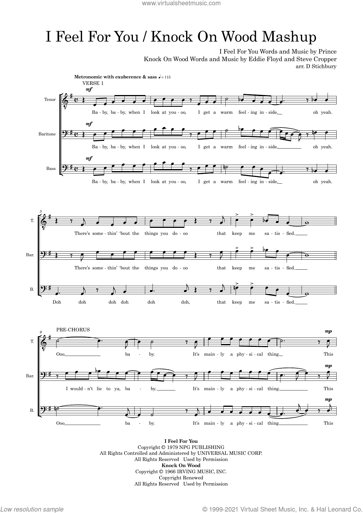 I Feel For You / Knock On Wood Mashup (arr. Dom Stichbury)