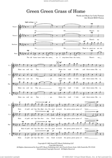 Green Green Grass of Home (arr. Sam Burns)
