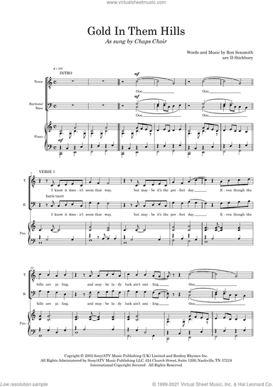 Gold In Them Hills (arr. Dom Stichbury)