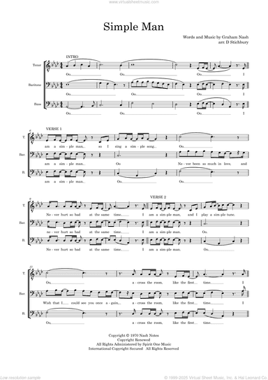 Simple Man (arr. Dom Stichbury)