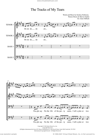 The Tracks Of My Tears (arr. Anna Tabbush)