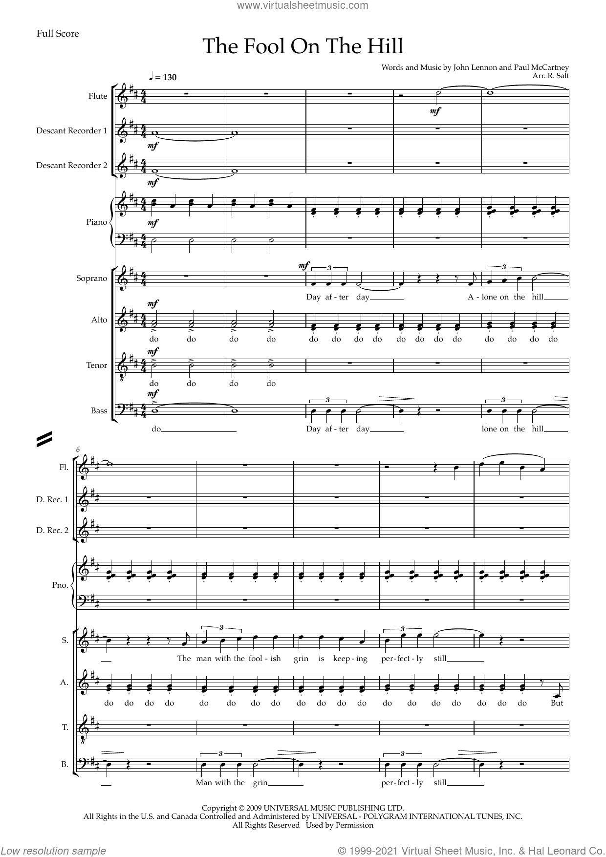 The Fool on the Hill (arr. Richard Salt)