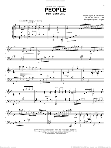 People (from Funny Girl) (arr. Mark Hayes)