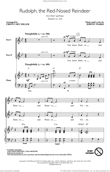 Rudolph The Red-Nosed Reindeer (arr. Cristi Cary Miller)