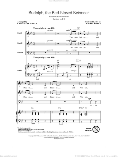 Rudolph The Red-Nosed Reindeer (arr. Cristi Cary Miller)