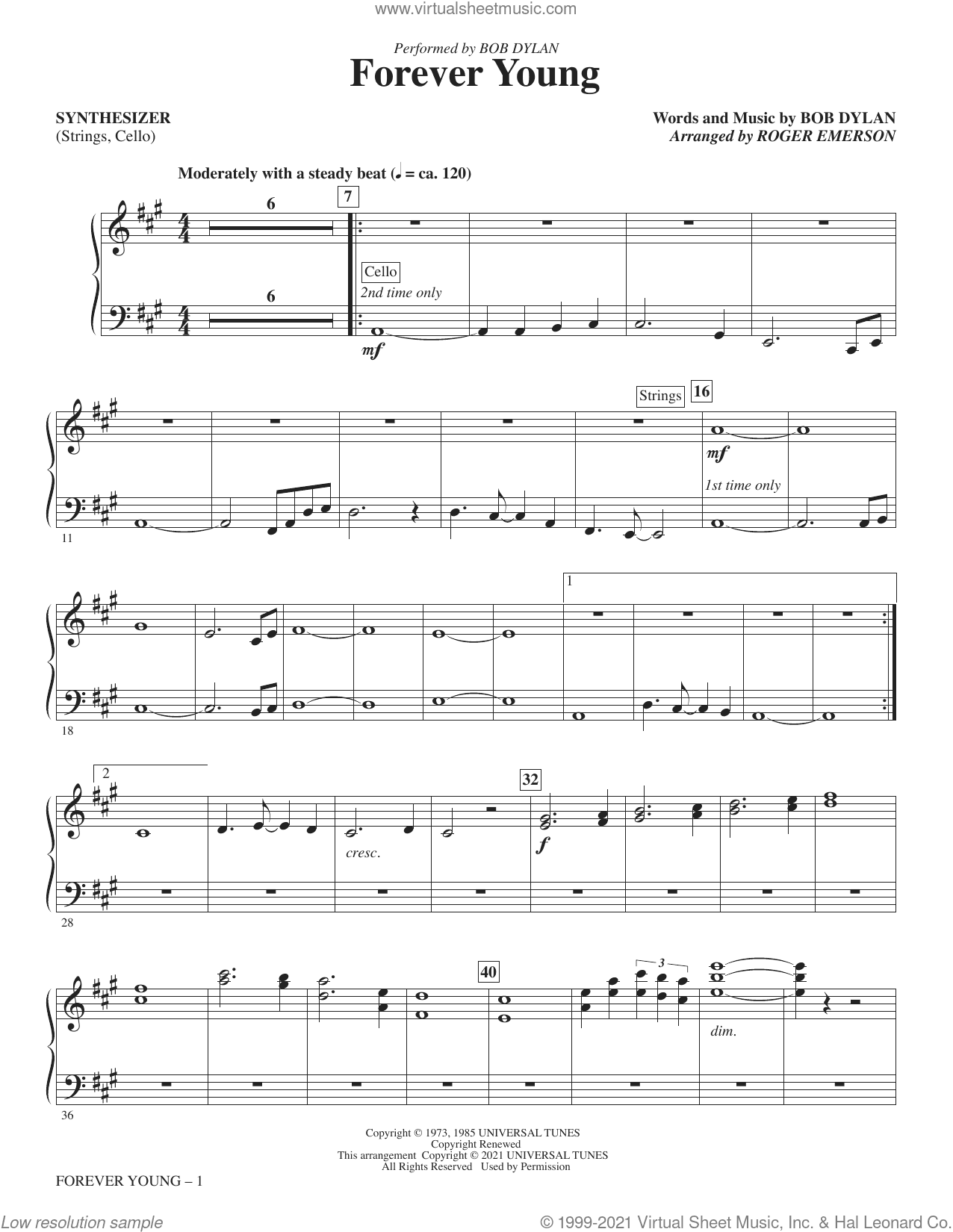 Forever Young (arr. Roger Emerson) (complete set of parts)