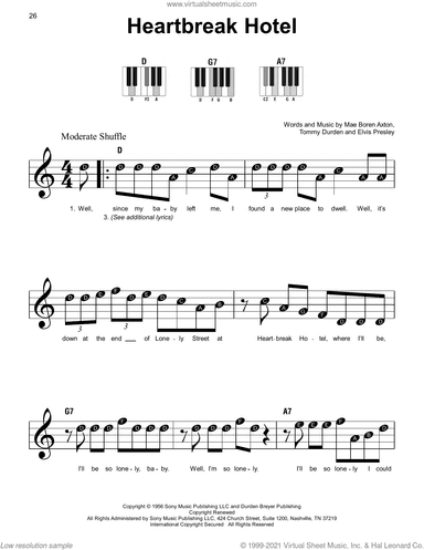 Heartbreak Hotel, (beginner)