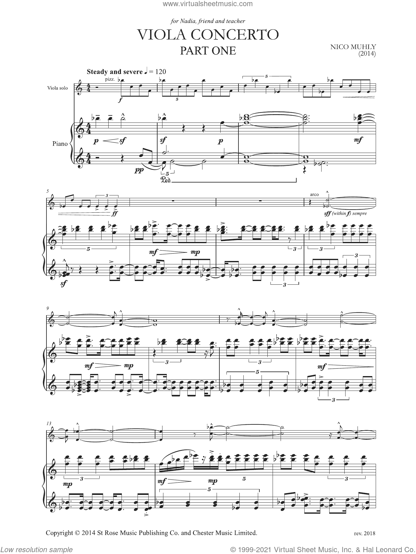 Viola Concerto (Viola and Piano Reduction)