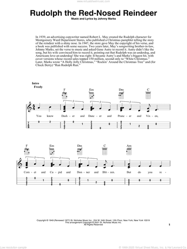 Rudolph The Red-Nosed Reindeer (arr. Fred Sokolow)