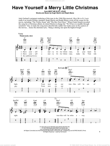 Have Yourself A Merry Little Christmas (arr. Fred Sokolow)
