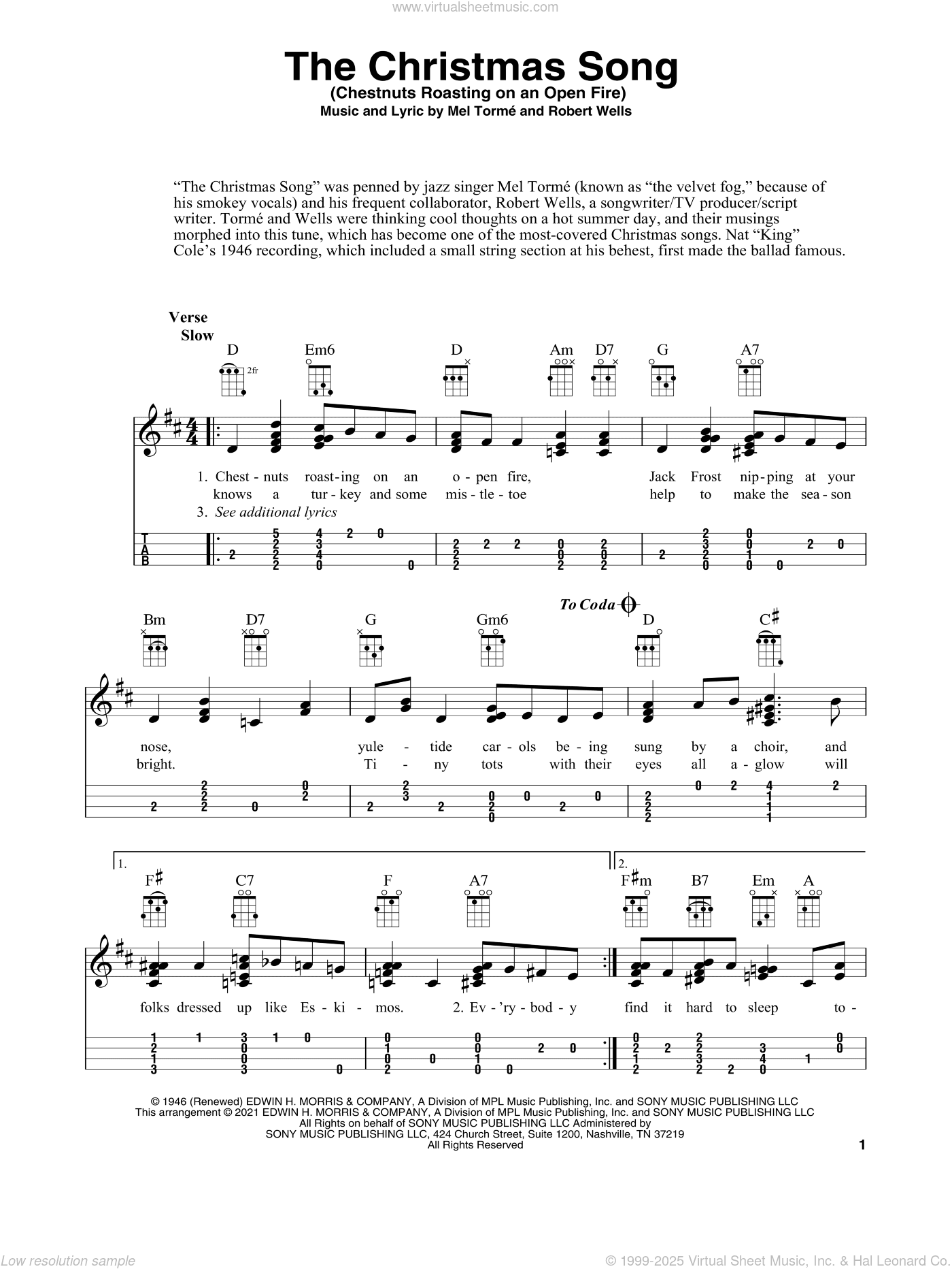 The Christmas Song (Chestnuts Roasting On An Open Fire) (arr. Fred Sokolow)