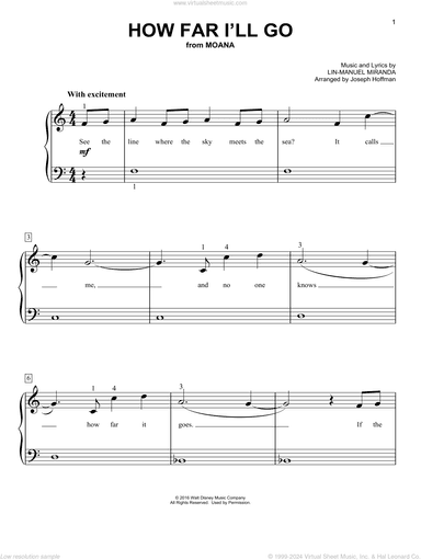 How Far I'll Go (from Moana) (arr. Joseph Hoffman)