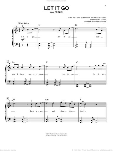Let It Go (from Frozen) (arr. Joseph Hoffman)