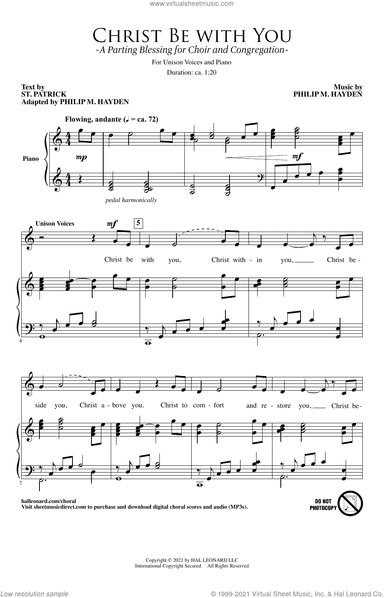 Christ Be With You (A Parting Blessing for Choir and Congregation)