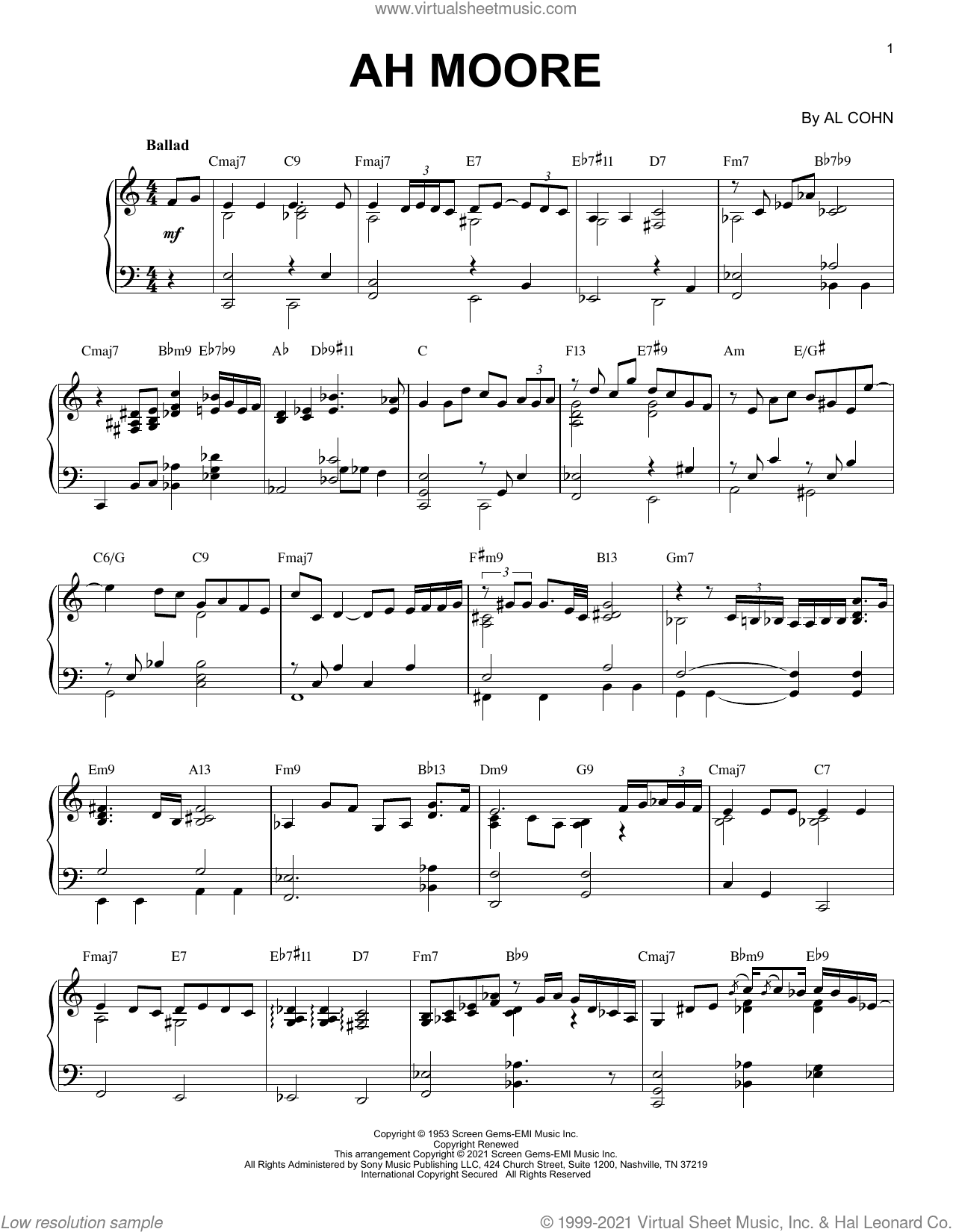 Ah-Moore [Jazz version] (arr. Brent Edstrom)