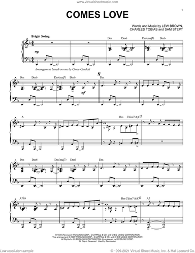 Comes Love [Jazz version] (arr. Brent Edstrom)