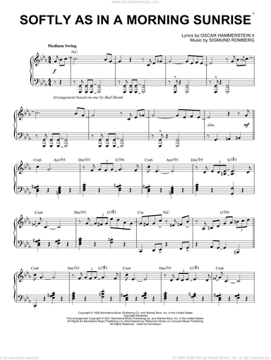 Softly As In A Morning Sunrise [Jazz version] (arr. Brent Edstrom)